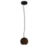 Lustra, Pendul minimalist sfera lemn maro Texture