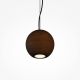 Pendule, Lustre suspendate - Lustra, Pendul minimalist sfera lemn maro Texture