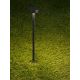 Tarusi - Mini Stalp LED cu tarus, iluminat exterior modern IP65 KIKO negru 24V