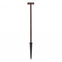Mini Stalp LED cu tarus, iluminat exterior modern IP65 KIKO corten 24V