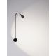 Tarusi - Stalp LED cu tarus, iluminat exterior modern IP65 WAKE negru 60cm 24V