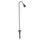 Stalp LED cu tarus, iluminat exterior modern IP65 WAKE corten 60cm 24V