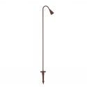 Stalp LED cu tarus, iluminat exterior modern IP65 WAKE corten 90cm 24V