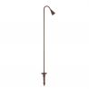 Stalp LED cu tarus, iluminat exterior modern IP65 WAKE corten 90cm 24V