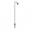 Stalp LED cu tarus, iluminat exterior modern IP65 WAKE negru 90cm 24V