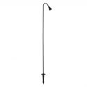 Stalp LED cu tarus, iluminat exterior modern IP65 WAKE negru 120cm 24V