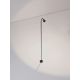Tarusi - Stalp LED cu tarus, iluminat exterior modern IP65 WAKE negru 120cm 24V