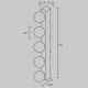 Aplice oglinda, tablou - Aplica de perete baie, IP44 Drop 5xG9