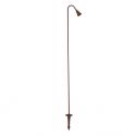 Stalp LED cu tarus, iluminat exterior modern IP65 WAKE corten 120cm 24V