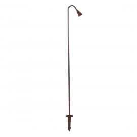 Tarusi - Stalp LED cu tarus, iluminat exterior modern IP65 WAKE corten 120cm 24V