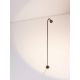Tarusi - Stalp LED cu tarus, iluminat exterior modern IP65 WAKE corten 120cm 24V