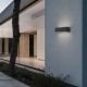 Aplice - Aplica perete exterior din ciment negru IP65 QUARRO LED