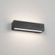 Aplice - Aplica perete exterior din ciment negru IP65 QUARRO LED