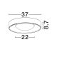 Plafoniere - Plafoniera exterior din ciment gri IP54 MOSS LED