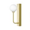 Aplica de perete baie din metal auriu satinat, IP44 Ero