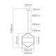 Candelabre, Lustre - Lustra suspendata din metal auriu satinat si tesatura crem Stesso S