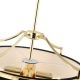 Candelabre, Lustre - Lustra suspendata din metal auriu si tesatura neagra Stesso S