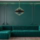 Candelabre, Lustre - Lustra suspendata din metal auriu si tesatura neagra Stesso S