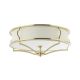 Lustre aplicate - Lustra aplicata din metal auriu satinat si tesatura crem Stesso PL M