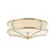 Lustre aplicate - Lustra aplicata din metal auriu satinat si tesatura crem Stesso PL M