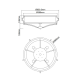 Lustre aplicate - Lustra aplicata din metal auriu satinat si tesatura crem Stesso PL M