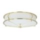 Lustre aplicate - Lustra aplicata din metal auriu satinat si tesatura crem Stesso PL L