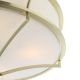 Lustre aplicate - Lustra aplicata din metal auriu satinat si tesatura crem Stesso PL L