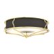 Lustre aplicate - Lustra aplicata din metal auriu si tesatura neagra Stesso PL L