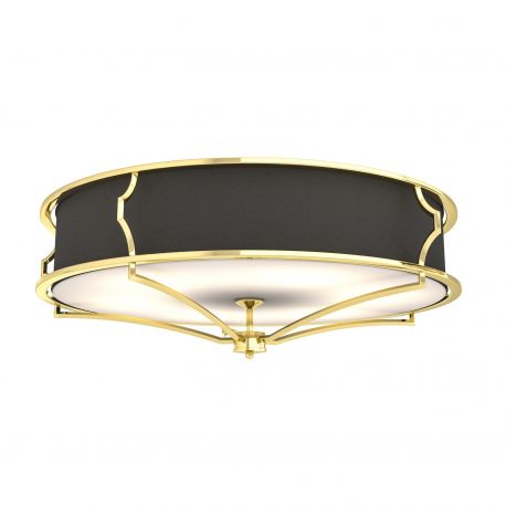 Lustre aplicate - Lustra aplicata din metal auriu si tesatura neagra Stesso PL L