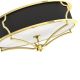 Lustre aplicate - Lustra aplicata din metal auriu si tesatura neagra Stesso PL L