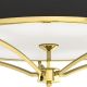 Lustre aplicate - Lustra aplicata din metal auriu si tesatura neagra Stesso PL L