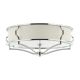 Lustre aplicate - Lustra aplicata din metal cromat si tesatura crem Stesso PL L