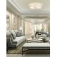 Lustre aplicate - Lustra aplicata din metal cromat si tesatura crem Stesso PL L