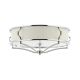 Lustre aplicate - Lustra aplicata din metal cromat si tesatura crem Stesso PL M