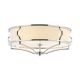 Lustre aplicate - Lustra aplicata din metal cromat si tesatura crem Stesso PL M