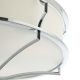 Lustre aplicate - Lustra aplicata din metal cromat si tesatura crem Stesso PL M