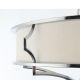 Lustre aplicate - Lustra aplicata din metal cromat si tesatura crem Stesso PL M
