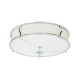 Lustre aplicate - Lustra aplicata din metal cromat si tesatura crem Stesso PL M