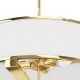Candelabre, Lustre - Lustra din metal auriu si tesatura alb crem Gerdo