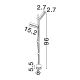 Stalpi - Stalp cu spoturi pivotante LED 21W 2700K, IP65 PIVOT negru