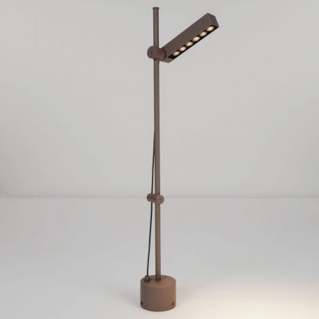 Stalpi - Stalp cu spot pivotant LED 11W 3000K, IP65 PIVOT corten
