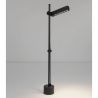 Stalp cu spot pivotant LED 11W 3000K, IP65 PIVOT negru