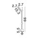 Stalpi - Stalp cu spot pivotant LED 11W 2700K, IP65 PIVOT negru