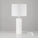 Veioza, Lampa de masa din ceramica alba VALENTO