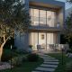 Tarusi - Stalp LED cu tarus, iluminat exterior modern IP65 SLICK negru H-90cm