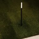 Stalp LED cu tarus, iluminat exterior modern IP65 SLICK negru H-60cm