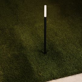 Tarusi - Stalp LED cu tarus, iluminat exterior modern IP65 SLICK negru H-60cm