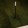 Stalp LED cu tarus, iluminat exterior modern IP65 SLICK negru H-60cm