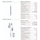 Tarusi - Stalp LED cu tarus, iluminat exterior modern IP65 SLICK negru H-60cm