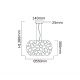 Pendule, Lustre suspendate - Lustra suspendata diametru 55cm, metal cromat Carera